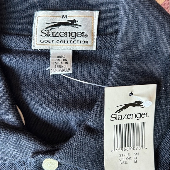 NWT mens navy blue golf shirt by Slazenger - Picture 4 of 6